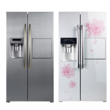 Side-by-side Large Capacity Air-cooled Frost-free Computer Temperature Control refrigerator with Ice Maker,Mini-bar Available